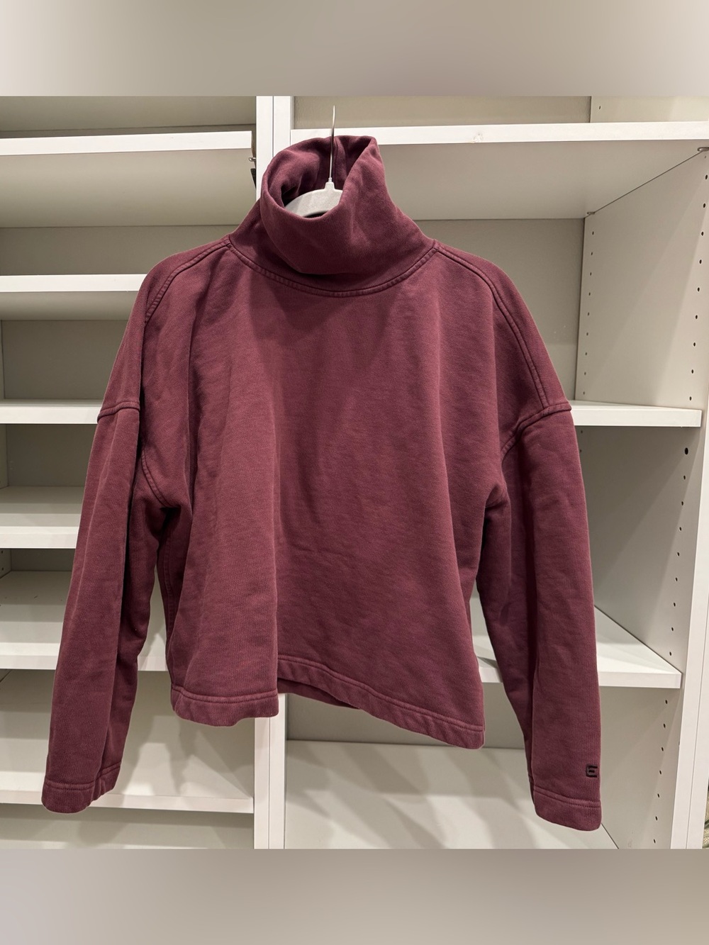 Everlane Mock Neck 100% Organic Cotton Sweatshirt, Size M